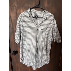 Ralph Lauren Jeans Co Mens Large Plaid Short Sleeve Button Down Shirt